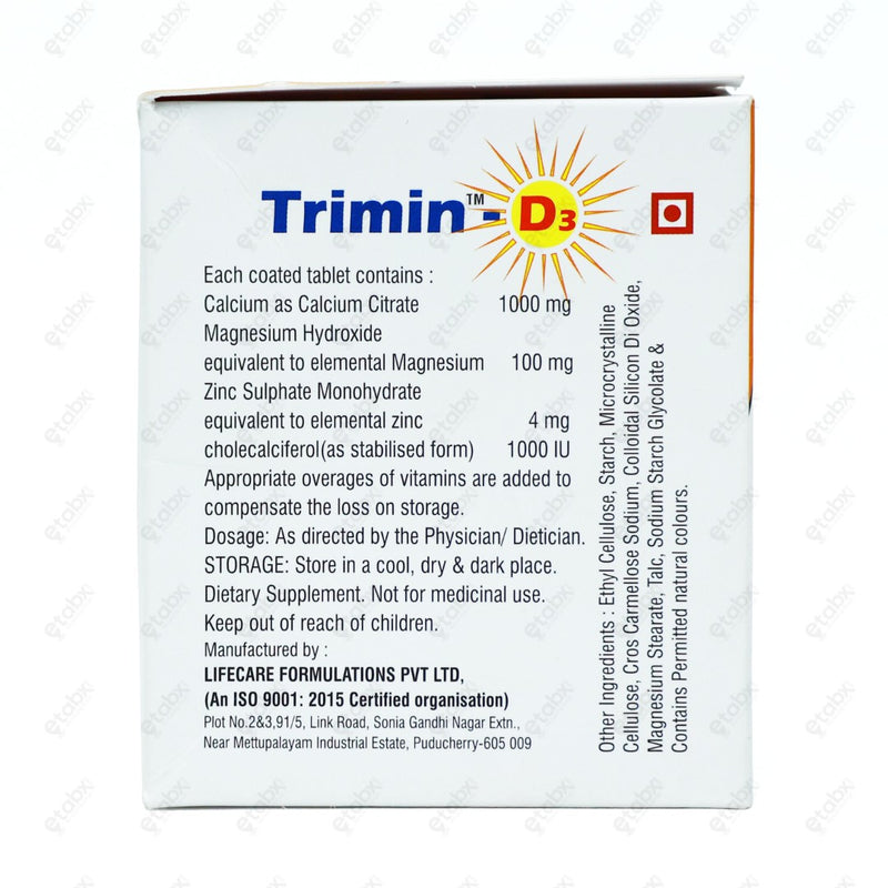 Trimin D3 Tablet 15's