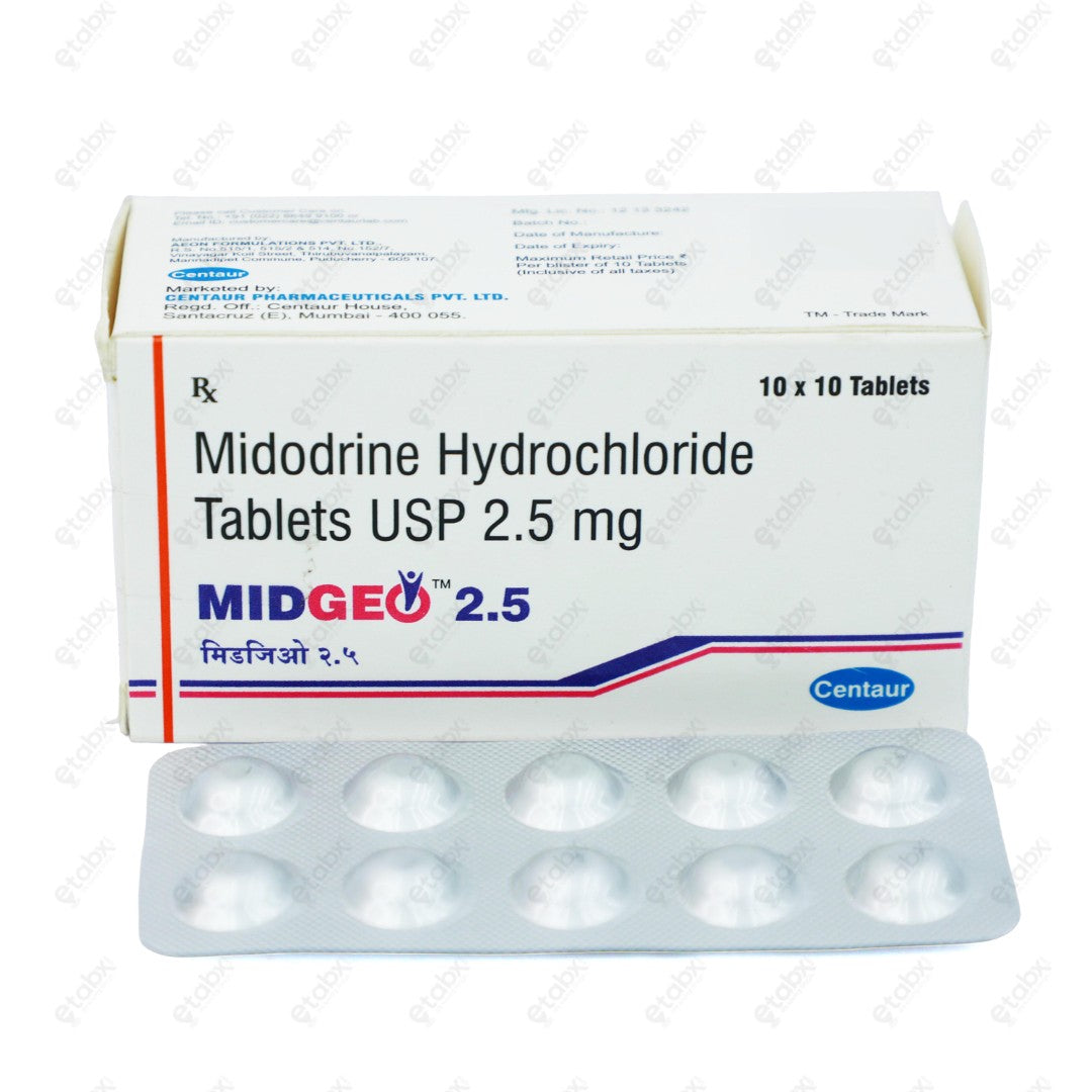 MIDGEO 2.5mg Tablet 10