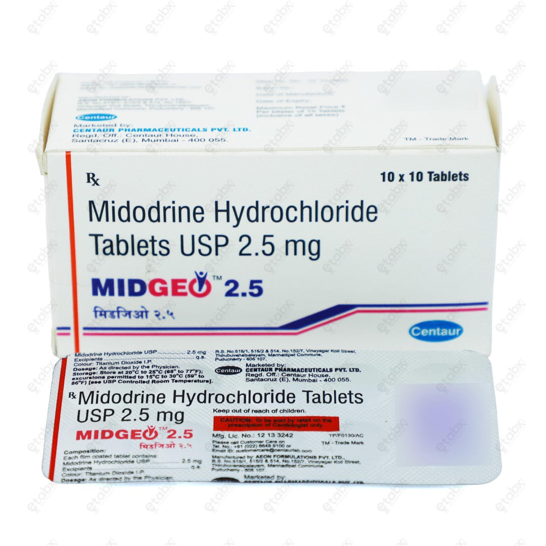 MIDGEO 2.5mg Tablet 10