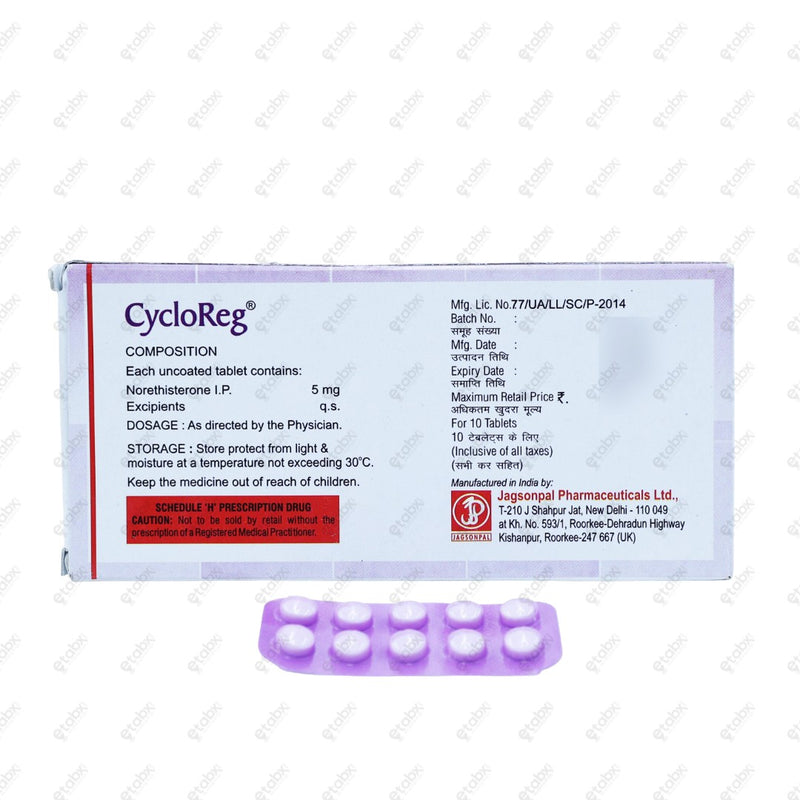 Cycloreg Tablet 10's