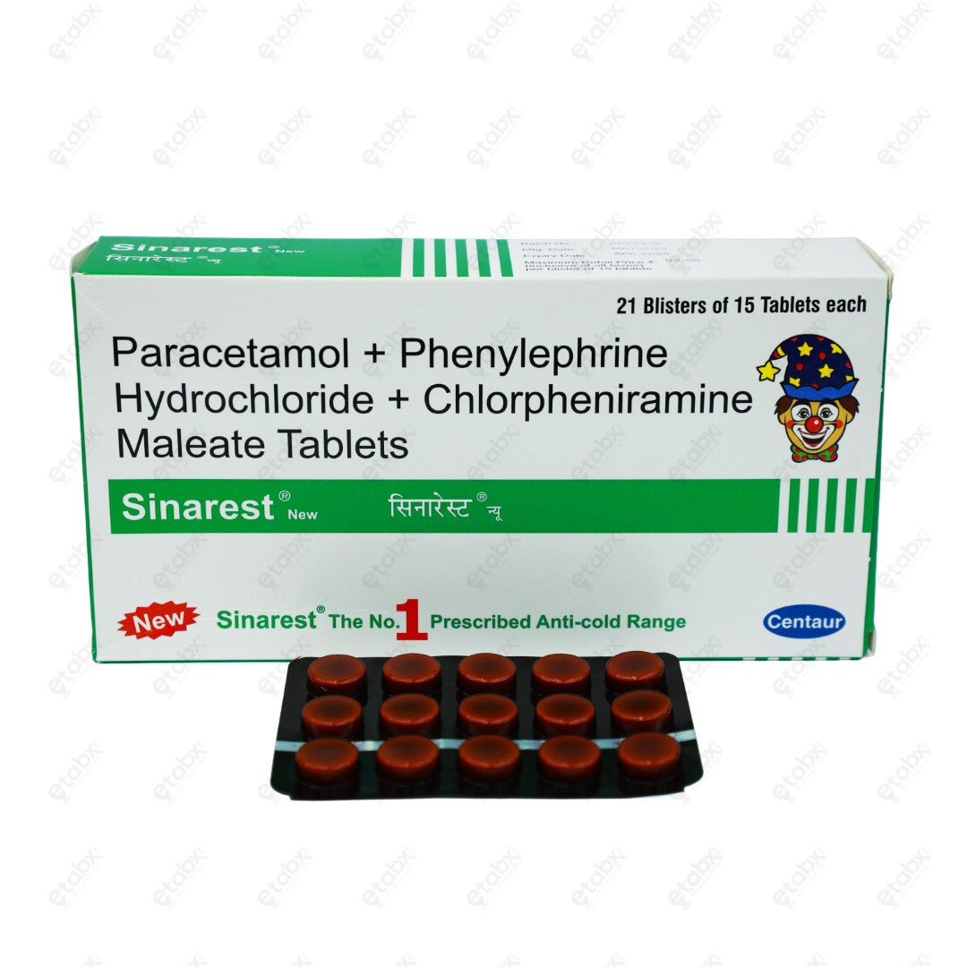 SINAREST (NEW) Tablet 15