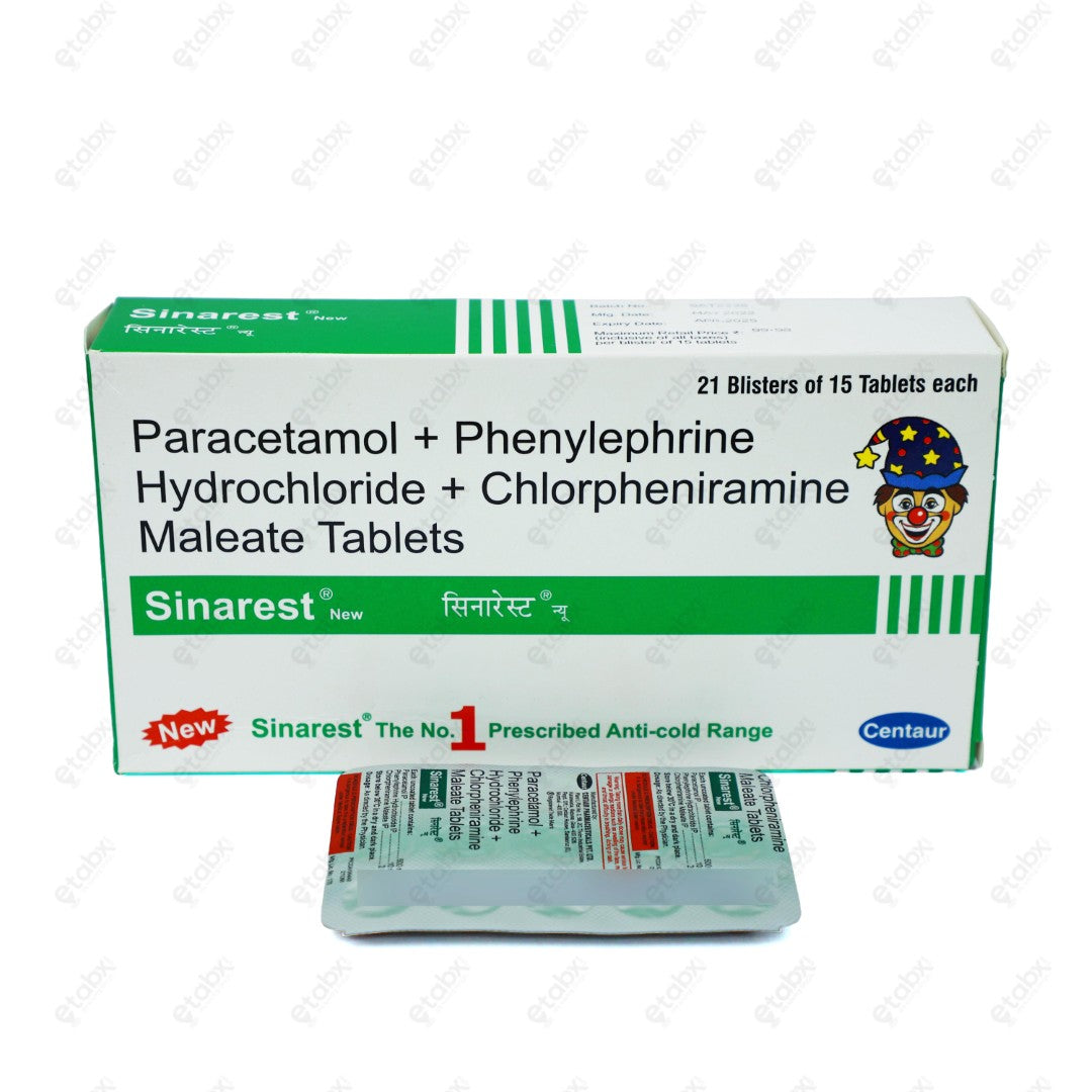 SINAREST (NEW) Tablet 15