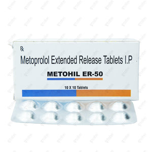 Metohil ER 50mg Tablets 10'S
