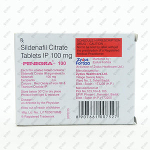 PENEGRA 100mg Tablet 4's