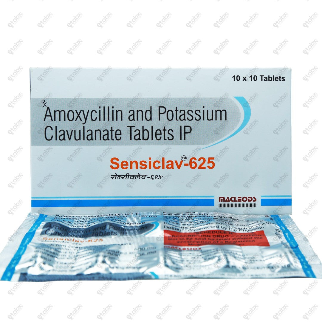 SENSICLAV 625MG Tablets 10's