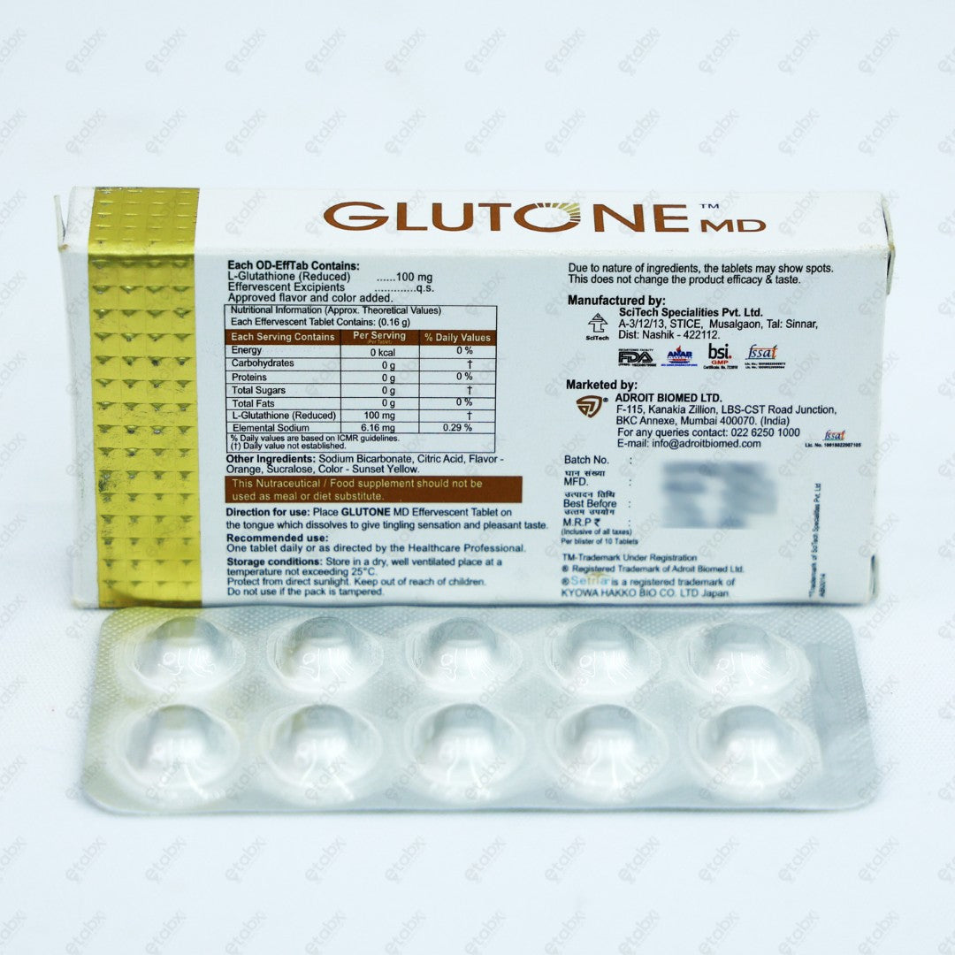 Glutone MD Tablets 10's