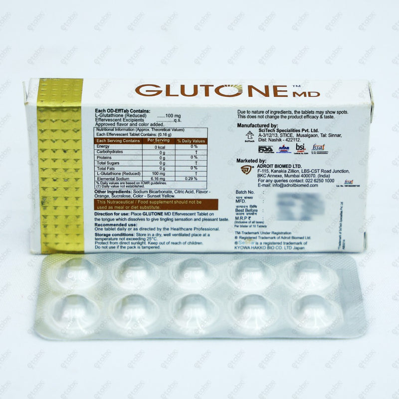 Glutone MD Tablets 10's