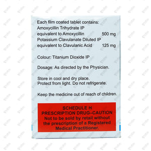 SENSICLAV 625MG Tablets 10's