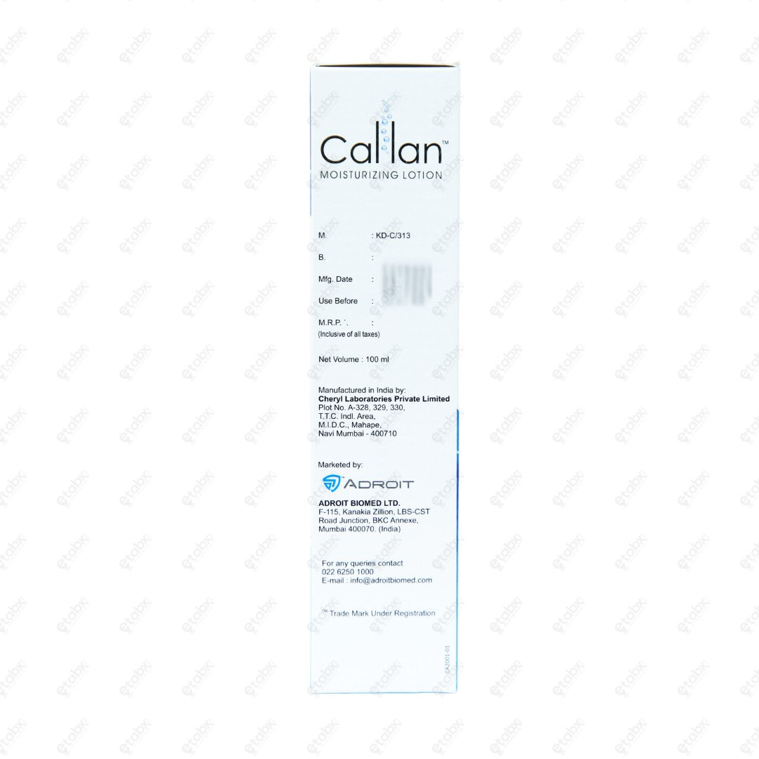 CALLAN Moisturising Lotion 100ml