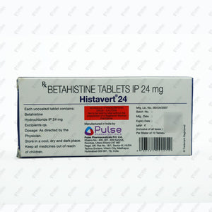 Histavert 24mg Tablet 10s
