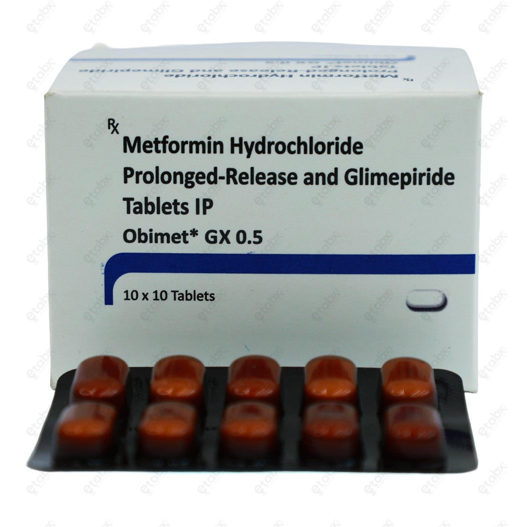 Obimet GX 0.5 Tablets 10's