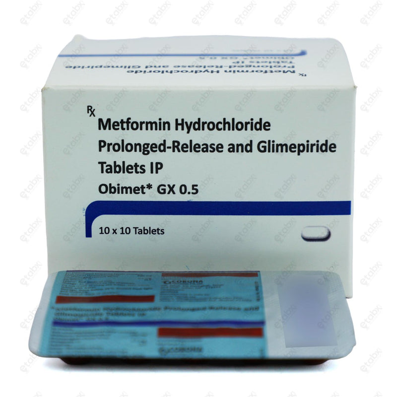 Obimet GX 0.5 Tablets 10's
