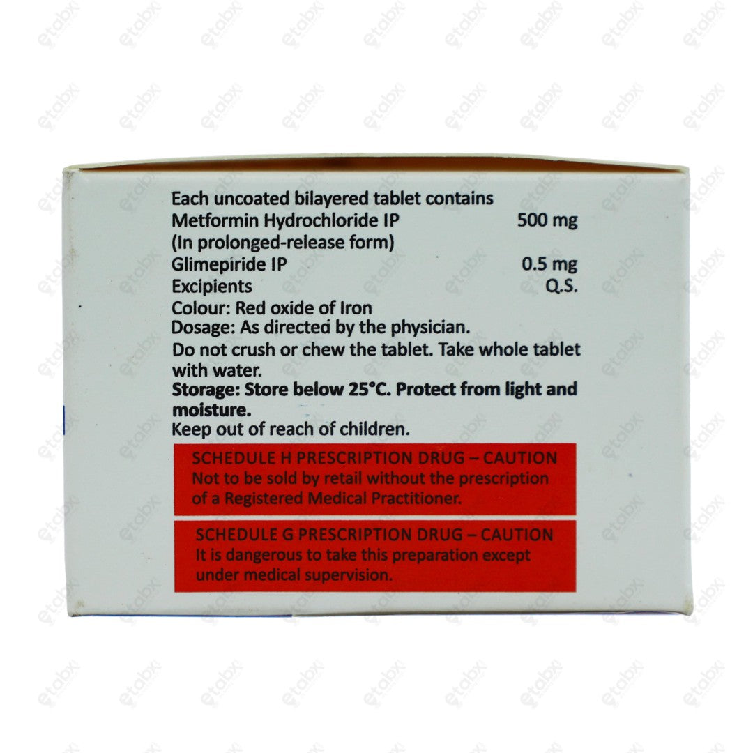 Obimet GX 0.5 Tablets 10's