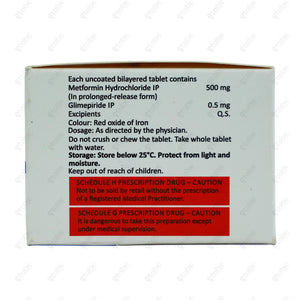 Obimet GX 0.5 Tablets 10's