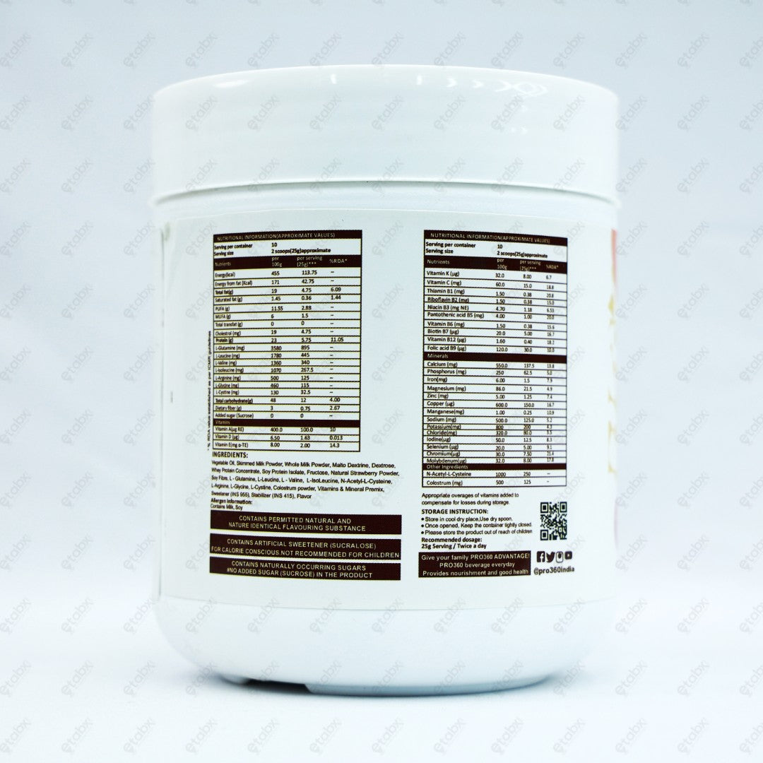 Pro 360 Respiro Strawberry Powder 200gm