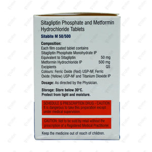 Sitabite M 50/500mg Tablet 10's