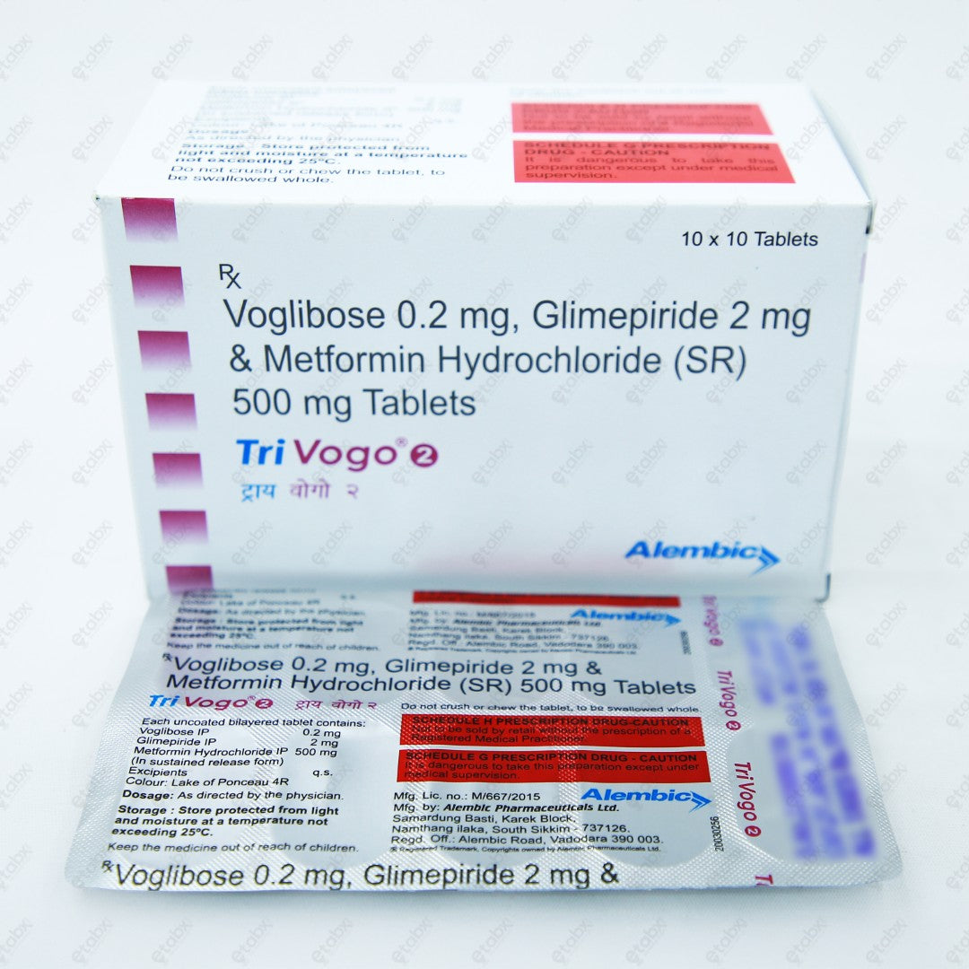 Tri Vogo 2mg Tablet 10's
