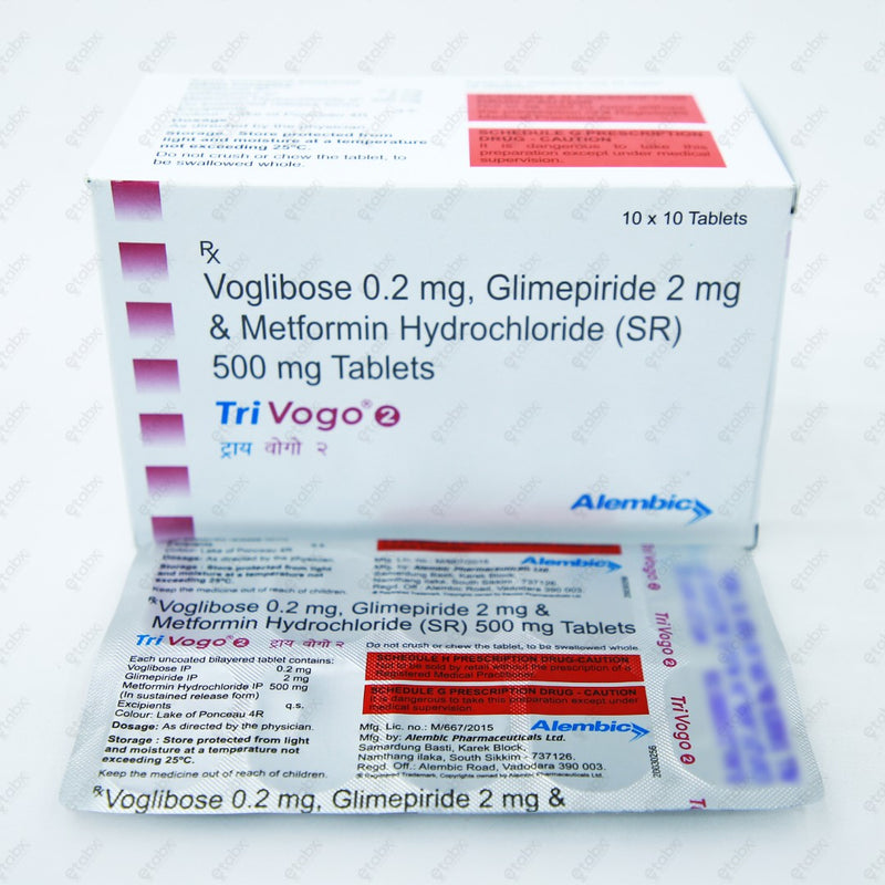 Tri Vogo 2mg Tablet 10's