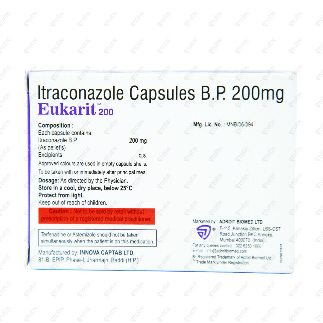 Eukarit 200mg Capsule10's