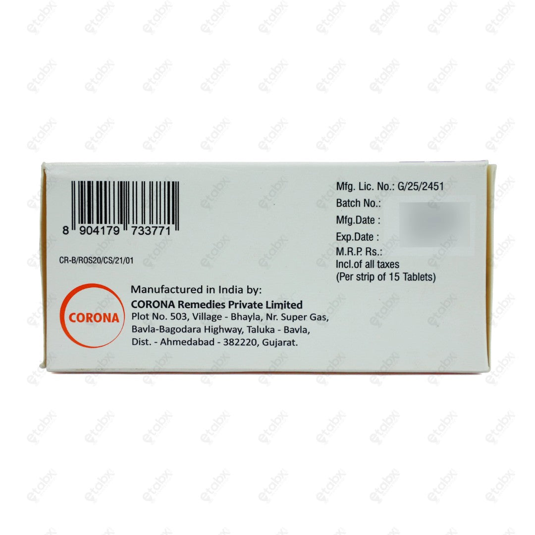 ROSULESS 20mg Tablet 15's