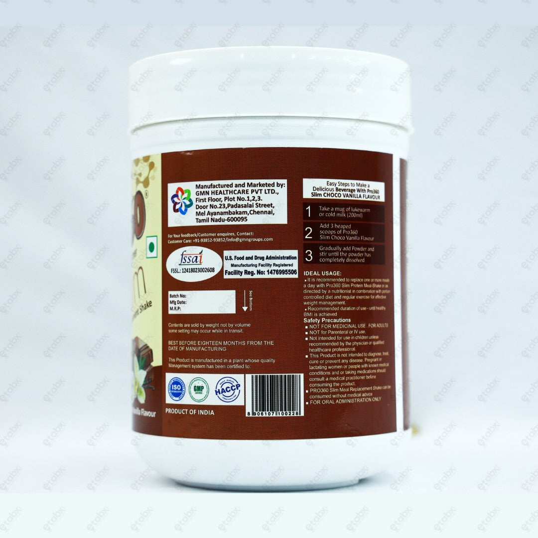 Pro360 Slim Choco-Vanilla 500gm India