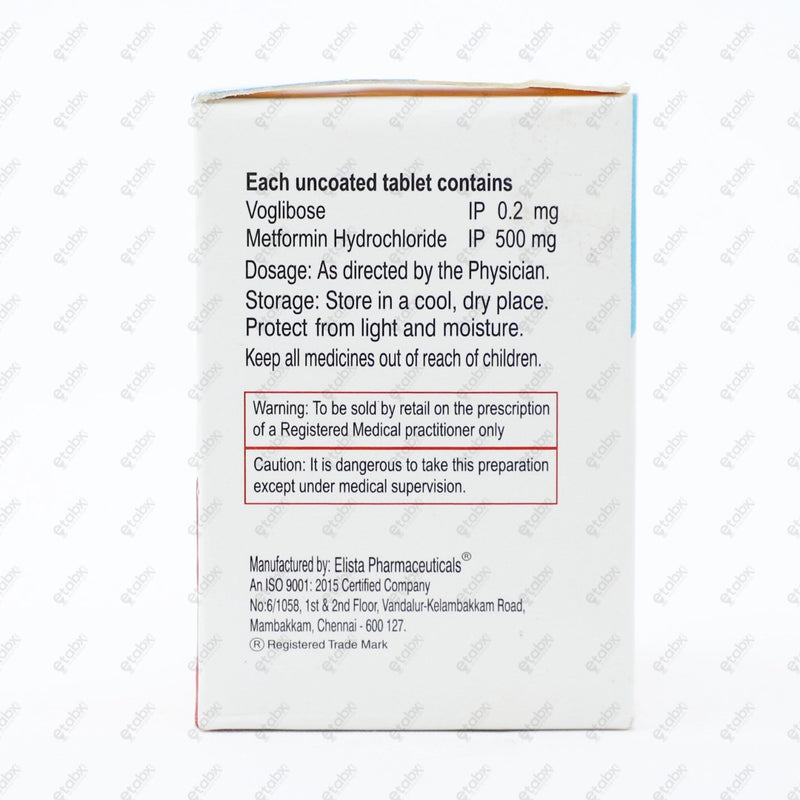 VOGLISTAT M 0.2 Tablet 10's