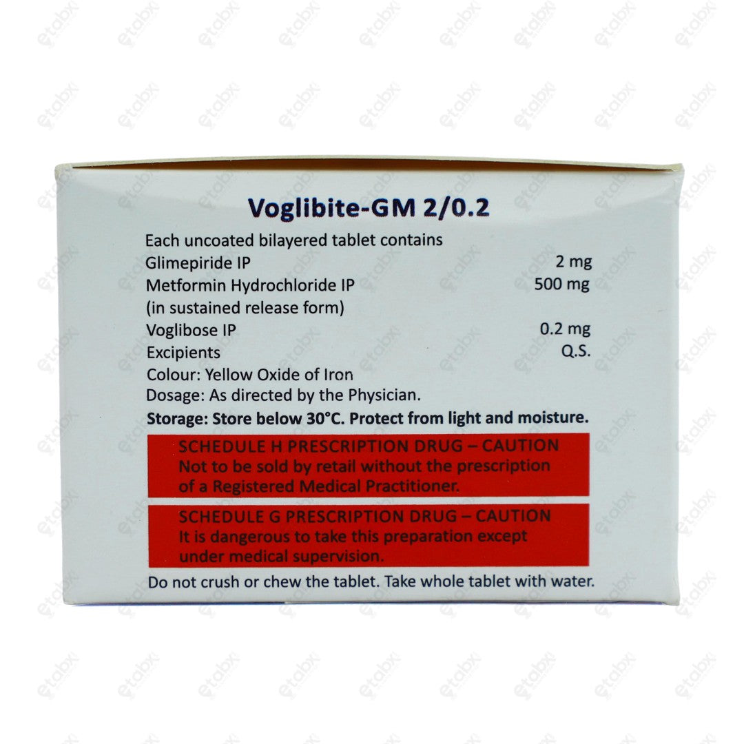 VOGLIBITE GM 2/0.2mg Tablet 10