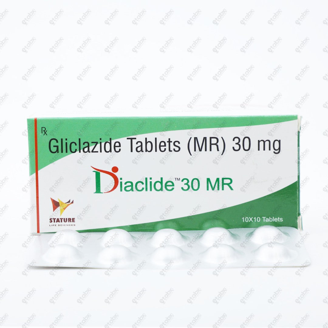 Diaclide 30 MR Tablets 10's