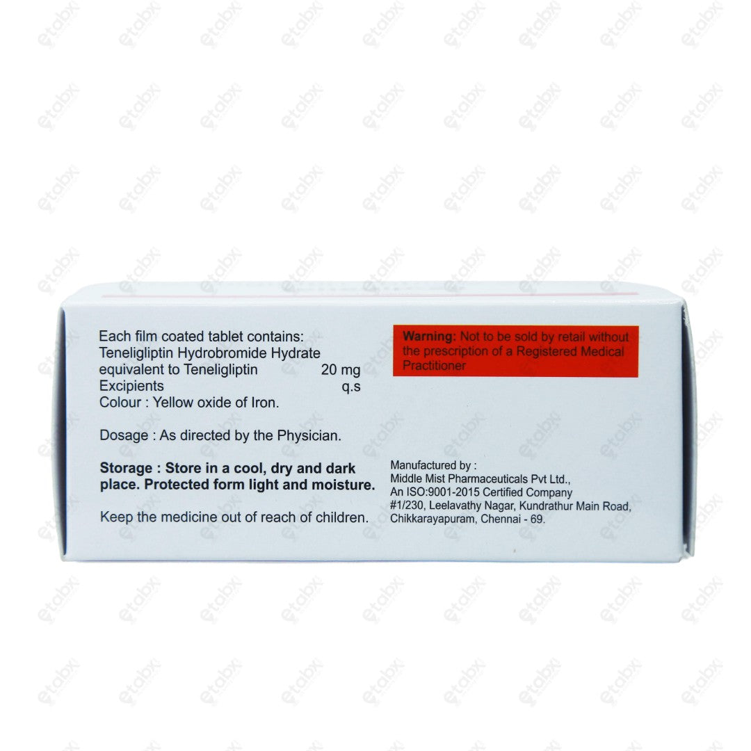 Tenedip 20mg Tablet 10's