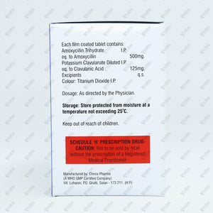 Moxowin CV 625mg Tablet 10's