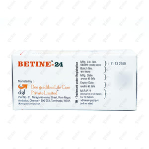 Betine 24mg Tablet 10's