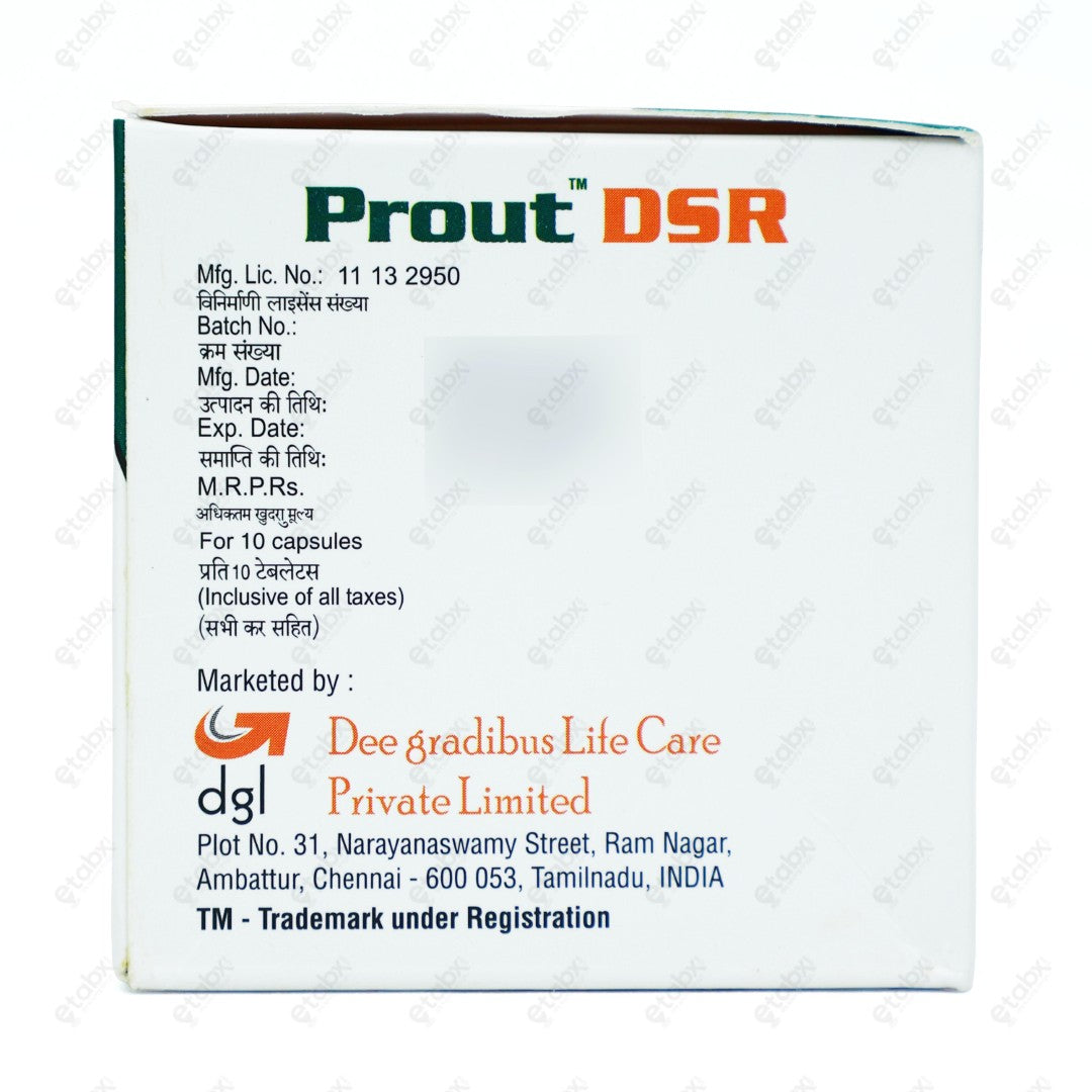 Prout DSR Capsule 10's
