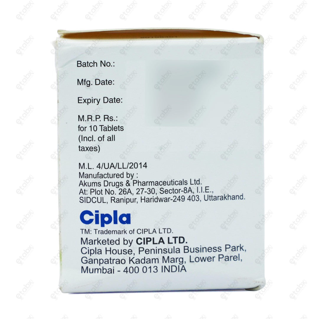 Cheston D Plus Tablet 10's