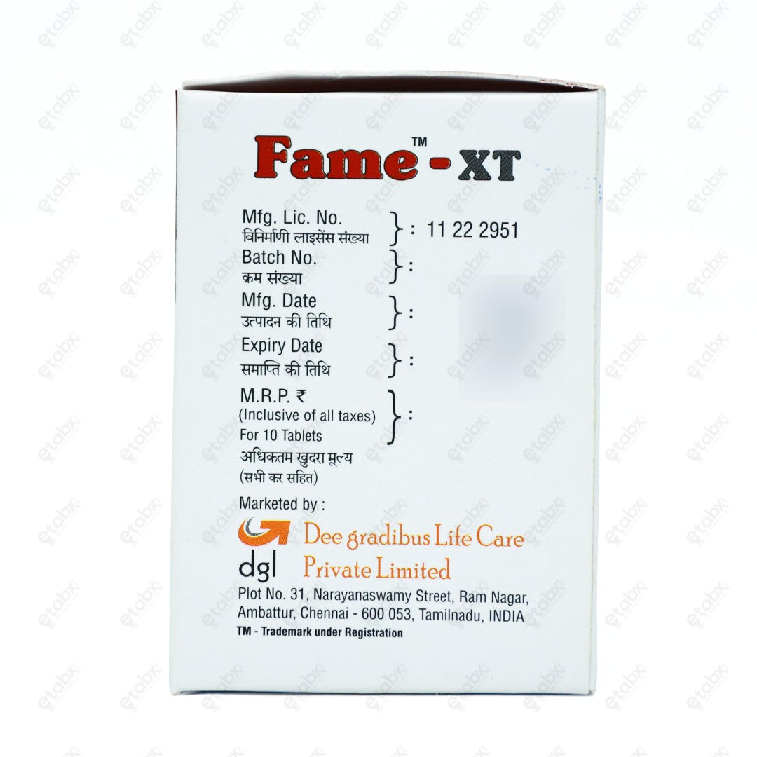 Fame-XT Tablet 10's