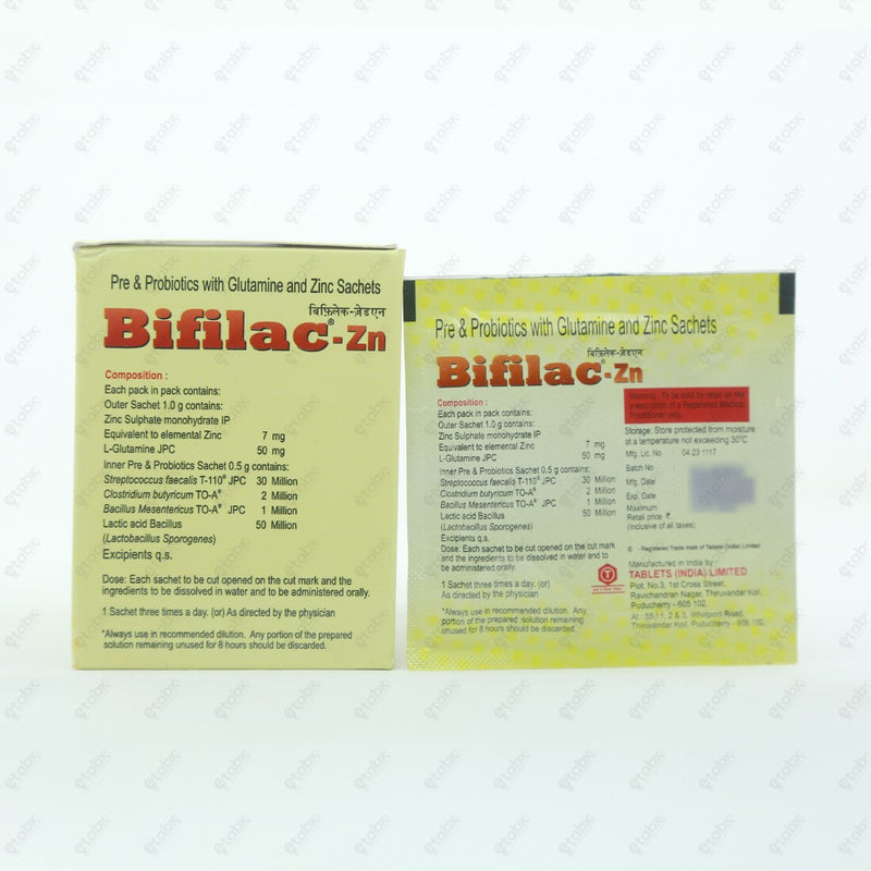 Bifilac Zinc Sachet 15's