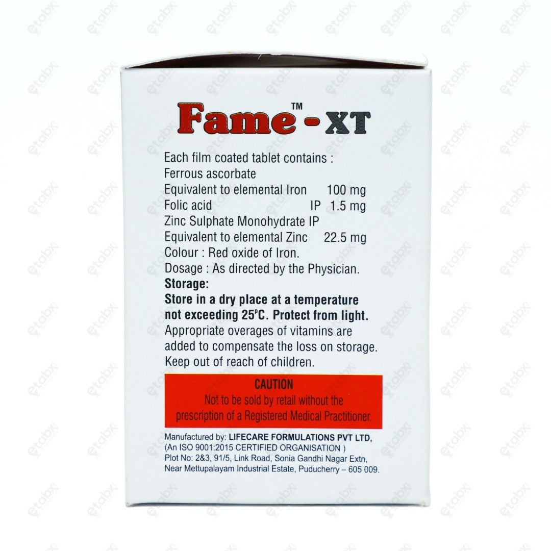 Fame-XT Tablet 10's