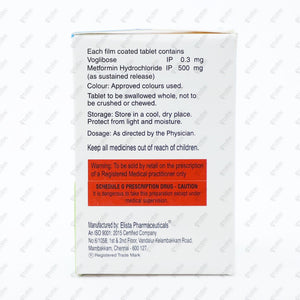 VOGLISTAT M 0.3 Tablet 10's