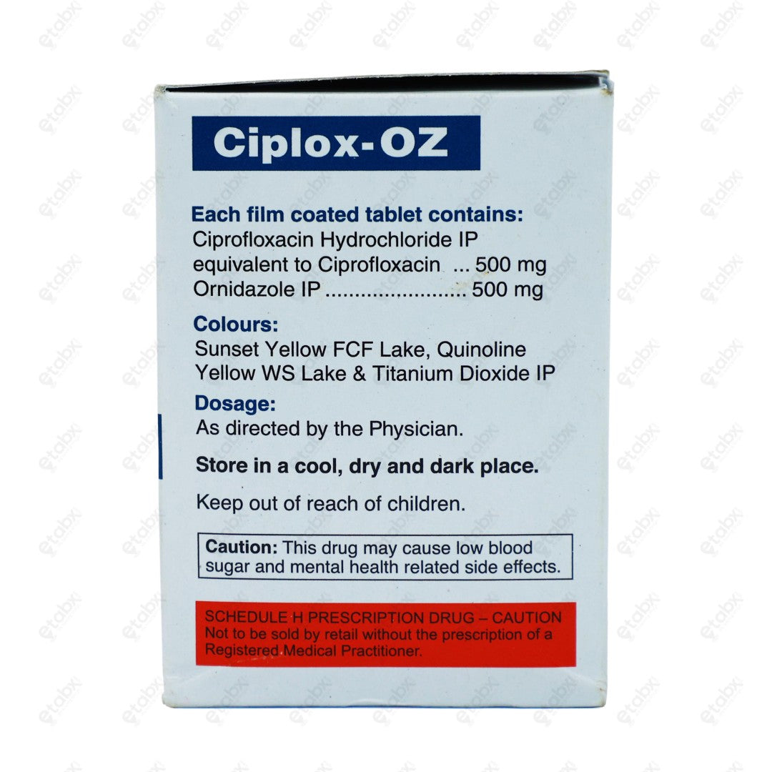 Ciplox OZ Tablet 10's