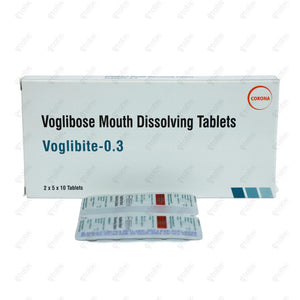 VOGLIBITE 0.3mg Tablet 10's