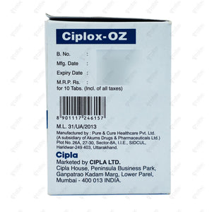 Ciplox OZ Tablet 10's