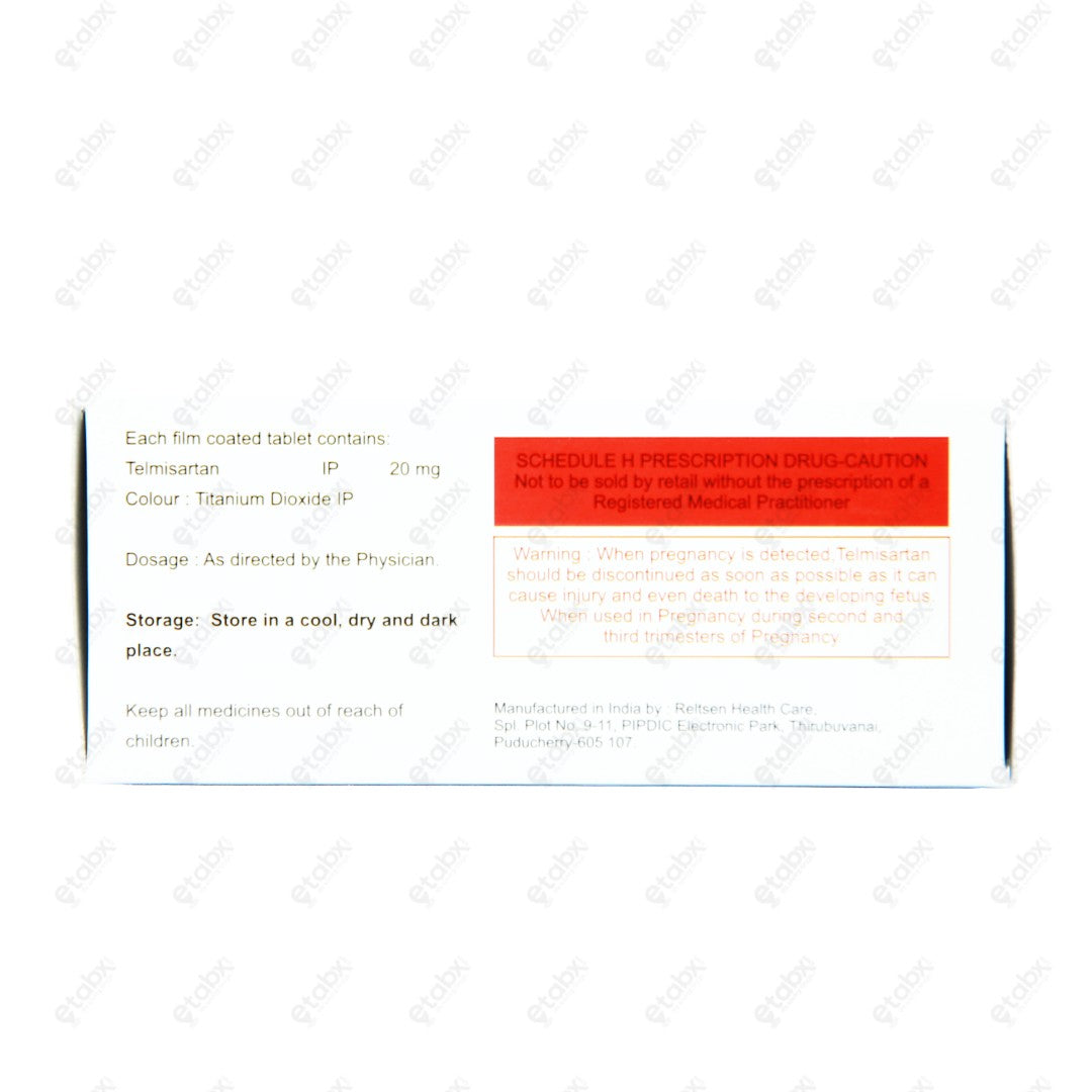 Telzen 20mg Tablets 10's