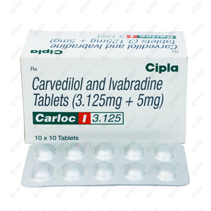 Carloc 3.125mg Tablet 15 Tablets