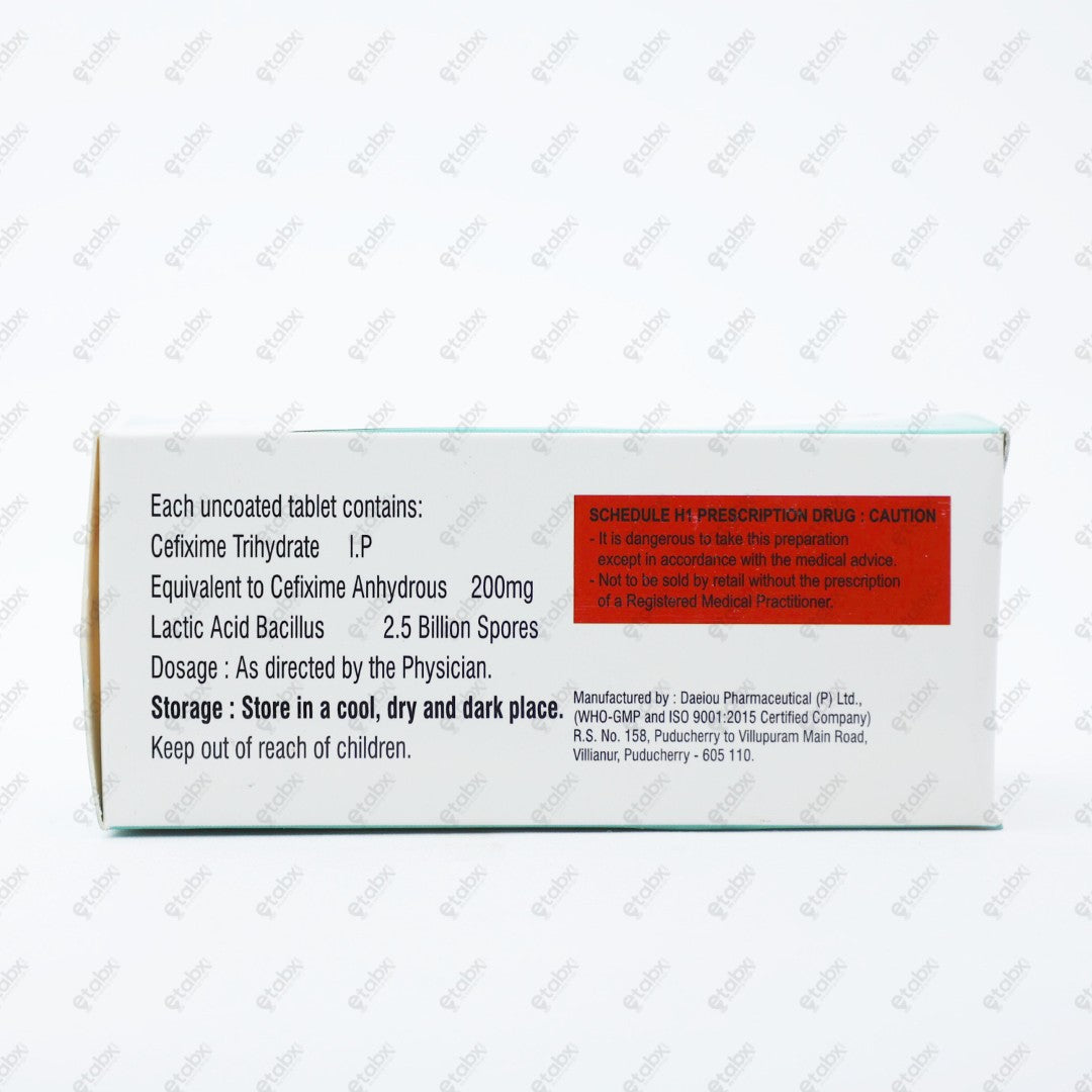 Cefzia 200mg Tablet 10's