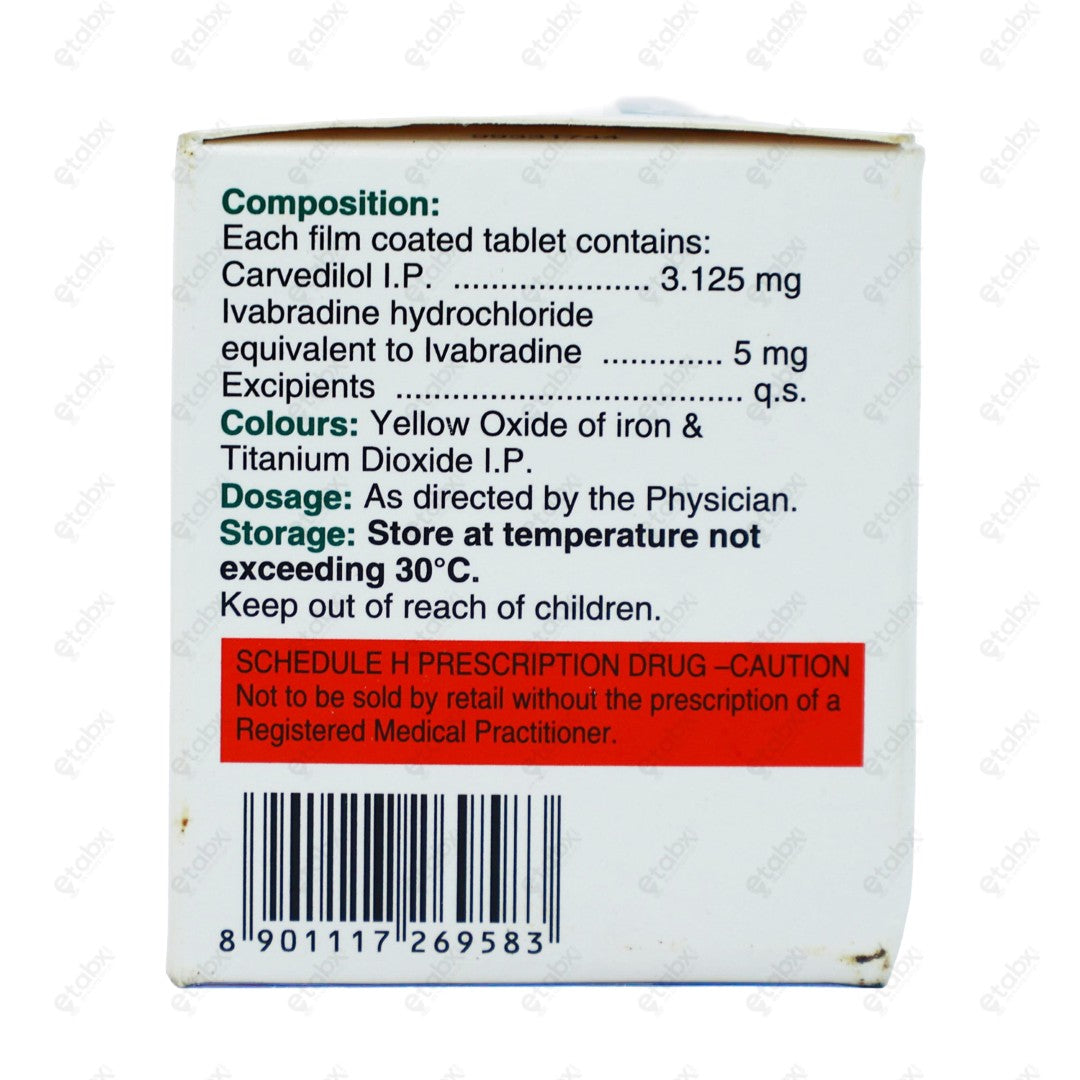Carloc 3.125mg Tablet 15 Tablets
