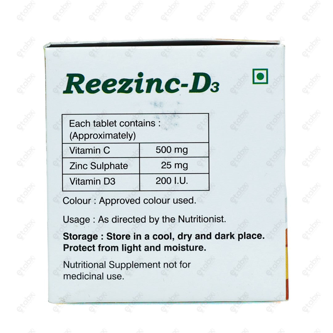 Reezinc D3 Tablets 10's