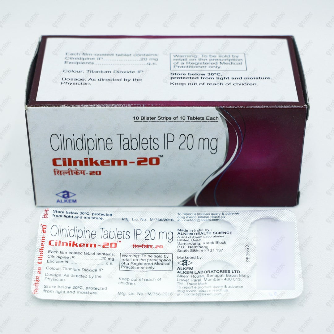 CILNIKEM 20MG Tablet 10'S