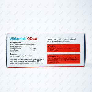 Vildambic OD 100mg Tablet 10's