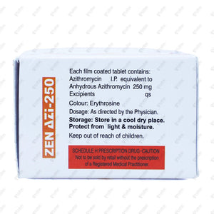 ZEN AZI 250mg Tablets (3's)