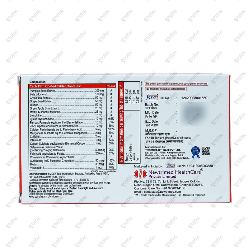 Tricomax AG Tablet 10's
