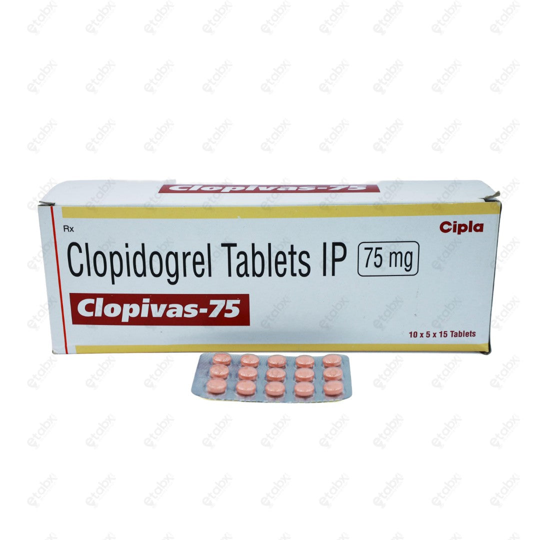 Clopivas 75mg Tablet 15's